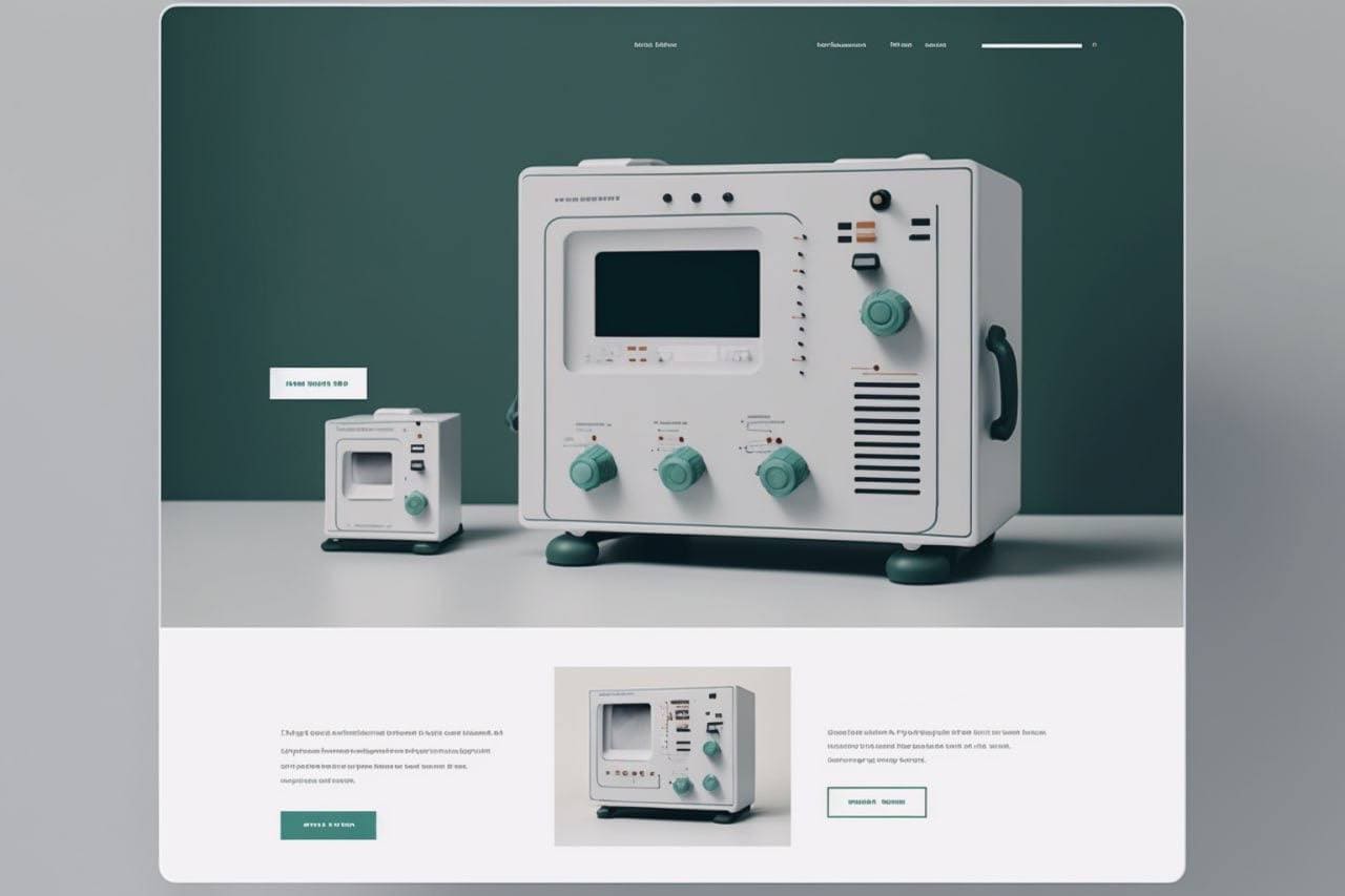 Веб дизайн сайта медицинского оборудования